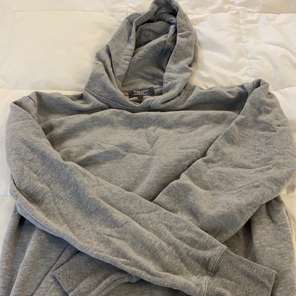 Plain grey hoodie